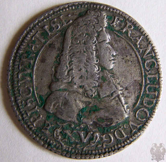 Breslau-Bistum: Franz Ludwig von Pfalz Neuburg, Vescovo. XV Kreuzer 1694